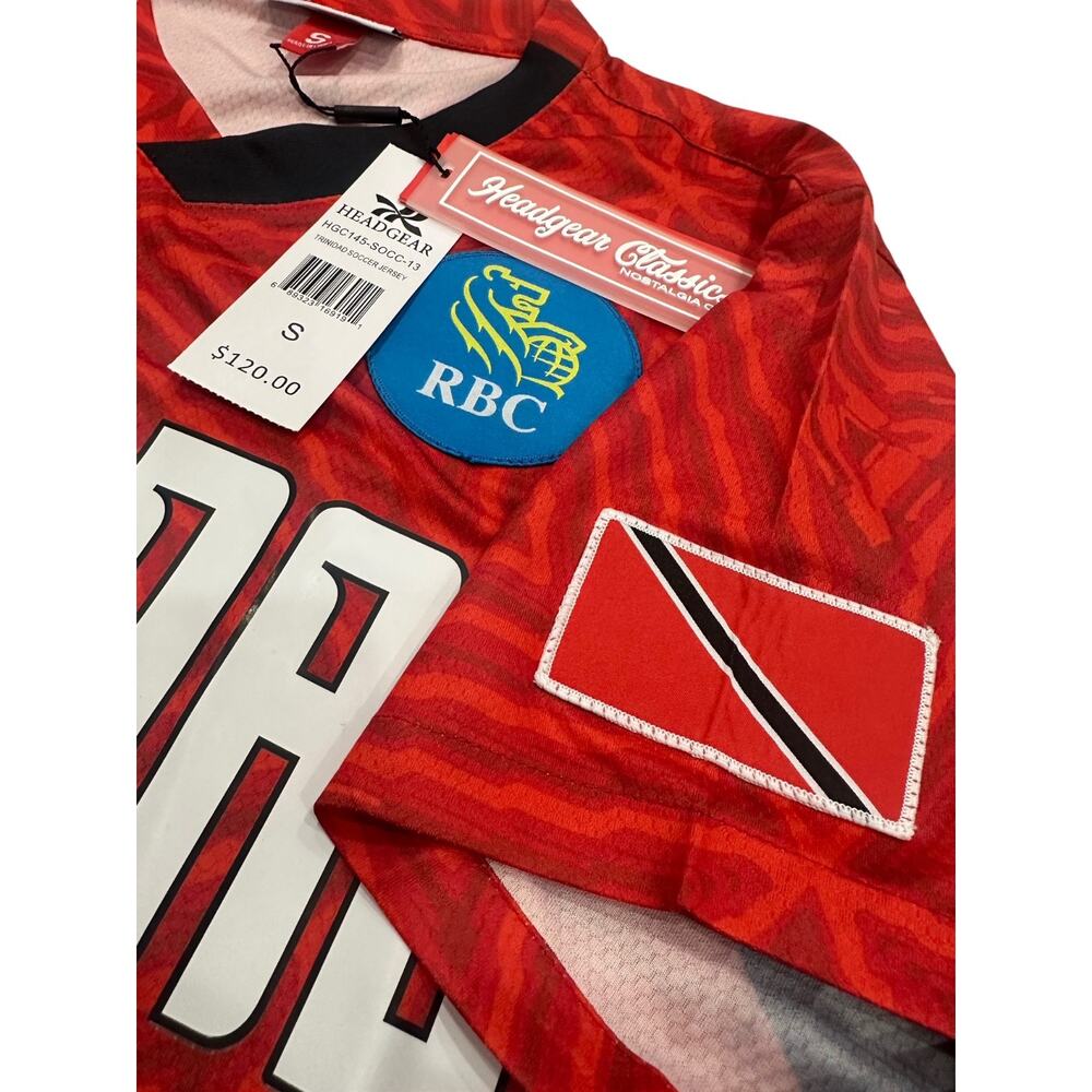 Trinidad International Team Men's Headgear Classics 1990 World Cup Soccer Jersey - Picture 4 of 5